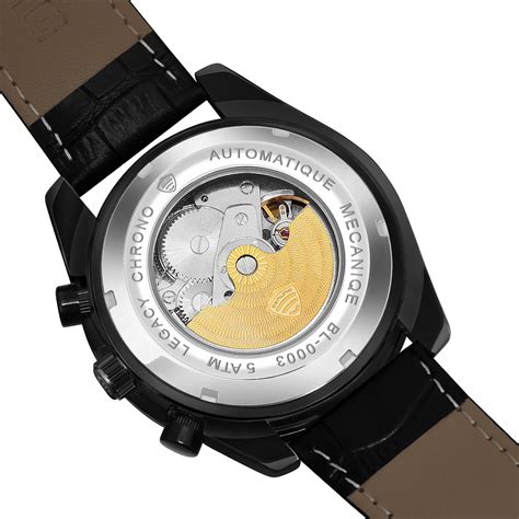 Benling Legacy Chrono Automatic Watch for Men with Interchangeable Lea