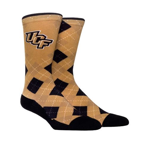 NCAA Super Premium College Fan Socks (L/XL, UCF Knights - Argyle ...