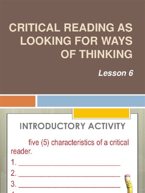 Image result for Critical Reading Definition