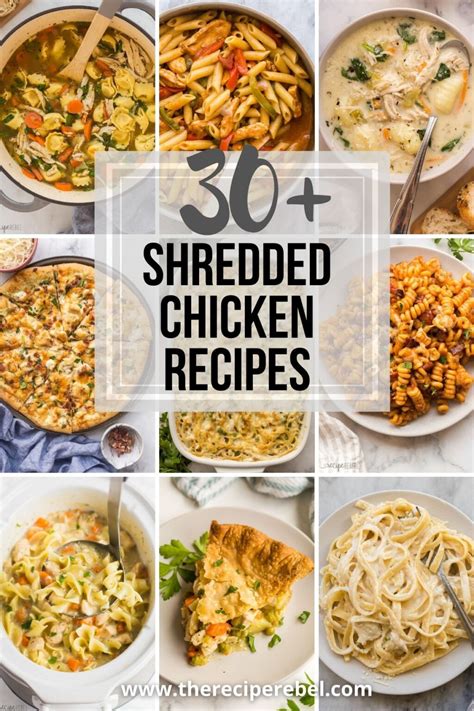 30+ Shredded Chicken Recipes for easy weeknight dinners - The Recipe Rebel