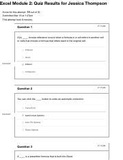 Image result for Excel Module 2 Project 1