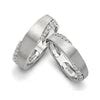 Jewelove™ Rings Both / SI IJ Designer Platinum Love Bands with Diamonds ...