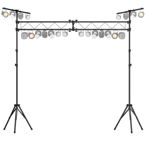GearIT Lighting Truss System (x2) 12 Ft Tripod Stands With T-Bars (x2) 5 Ft Stage Trusses, 36 ...