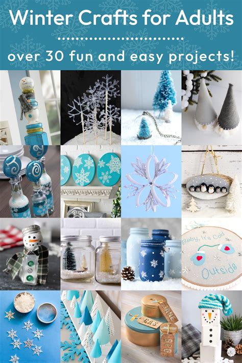 30 easy winter crafts for adults – Artofit