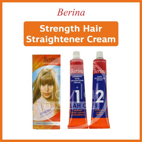 Berina Strength Hair Straightener Cream 60g. เบอริน่า ครีมยืดผม สเตรงท์ ...