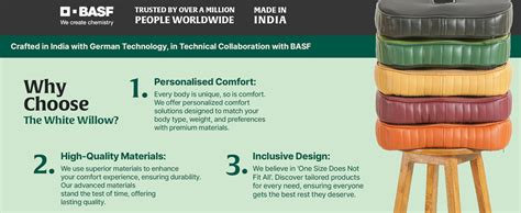 The White Willow Coccyx Cushion for Tailbone Pain Relief- HR Memory ...