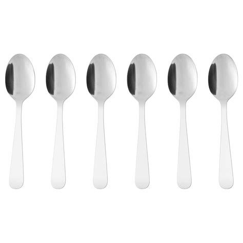 DRAGON dessert spoon, stainless steel, 16 cm (6") - IKEA