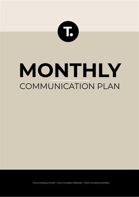 Comprehensive Communication Plan Template 的图像结果