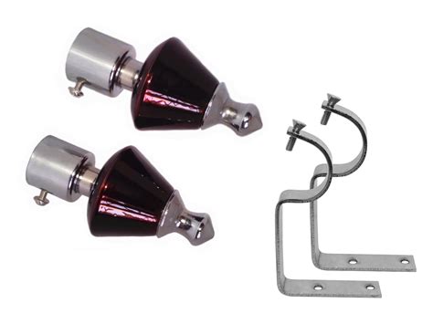 Buy Aone Quality Kulfi Wine Stainless Steel Curtain Brackets - 2 ...