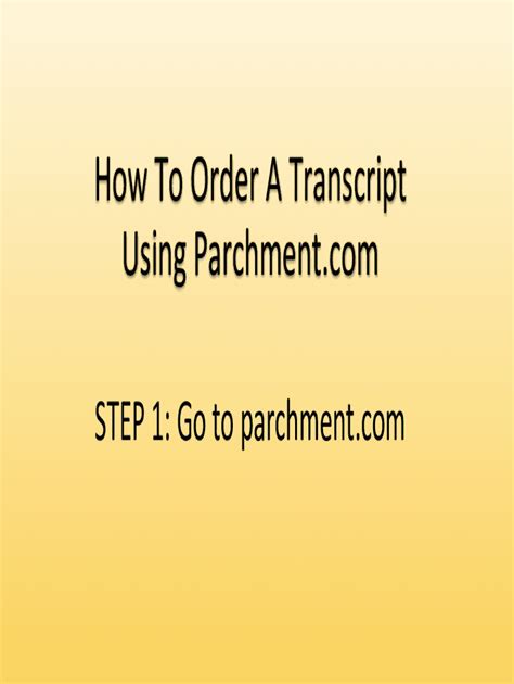 Image result for How to Send Transcripts through Parchment