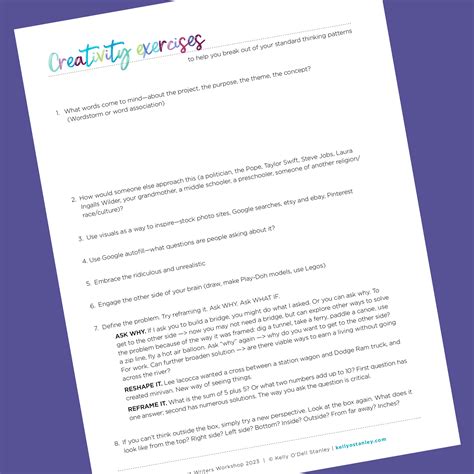 Creativity Exercises 的图像结果