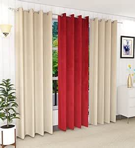 Buy Home cloud 3 Pieces Velvet Plain Semi Blackout Parda Curtains for ...