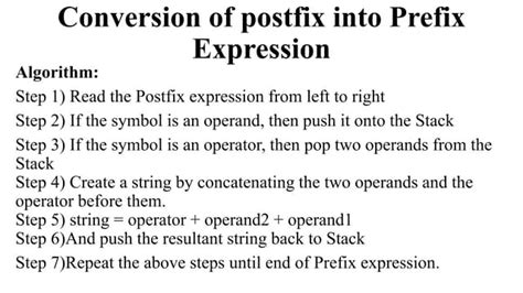 Image result for Postfix to Prefix Conversion Using Stack