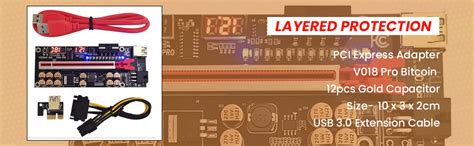 Amazon.in: Buy PCI-E 1X to 16X Extender Riser Card PCI Express Adapter ...