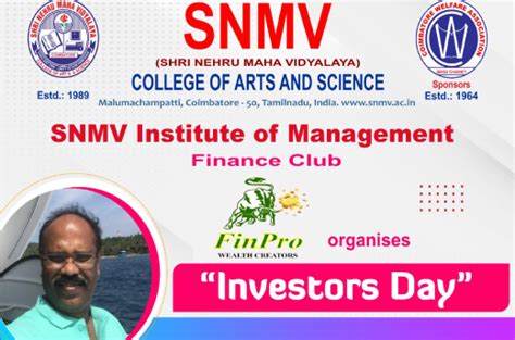 Investors Day - Shri Nehru Maha Vidyalaya
