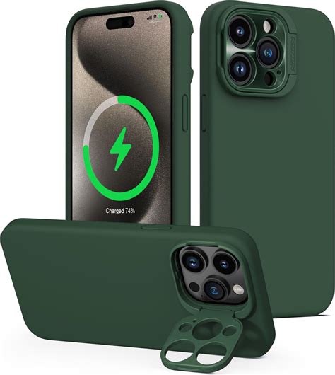 Nillkin iPhone 15 Pro Max Magnetic Case, Liquid Silicone Case ...