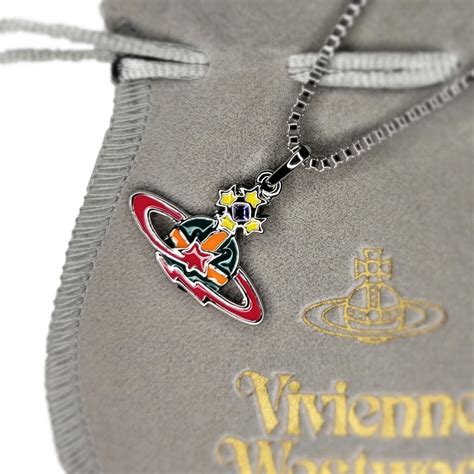 Vivienne Westwood Y2K Punk Silver Necklace Multi-colored Handcrafted ...