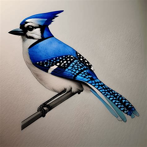 Blue Jay Clipart Black And White Hen