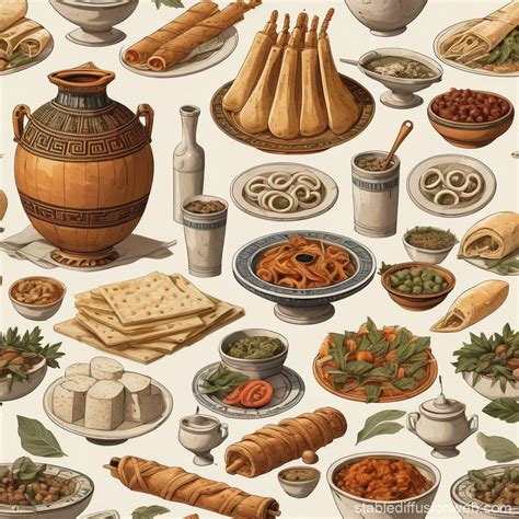 Ancient Greek Cuisine | Stable Diffusion Online