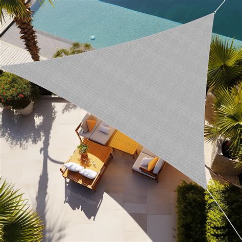 Shade&Beyond Triangle Sun Shade Sail 20'X20'X20' Permeable Canopy Light ...