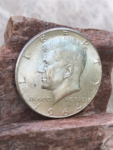 Genuine 1964 Kennedy Half Dollar Silver Fifty Cent Piece - Etsy