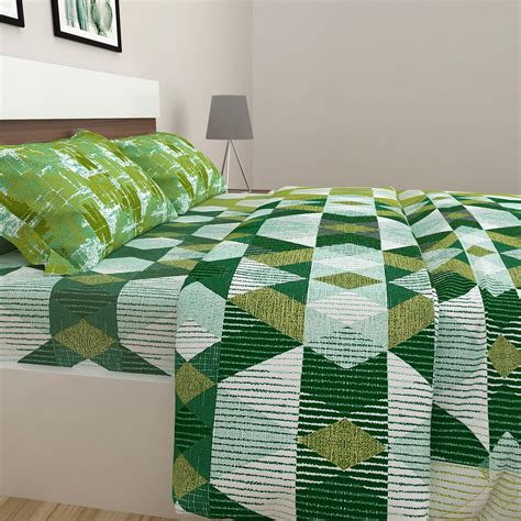 Buy SPACES Miami Geometric Printed Bed In A Bag- Set of 4- Cotton from ...