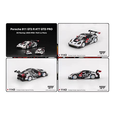 [Pre-Order Advance]: BLISTER PACK - Mini GT Porsche 911 GT3 R #77 GTD ...