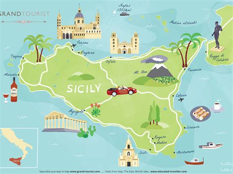Map Of Sicily And Islands