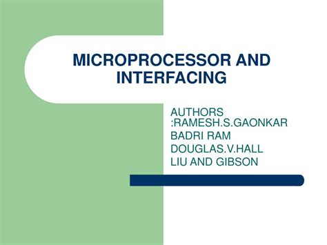 Microprocessor Interfacing 的图像结果