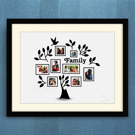 Family Tree Collage Frame 1 | Personalized Family Tree Collage Frame ...