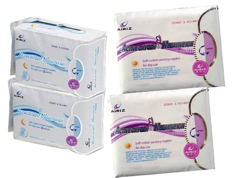 Buy Airiz Active Oxygen and Negative Ion Soft-Cotton Sanitary Pads for ...