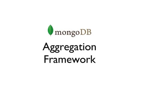 Image result for MongoDB Fast Aggregation