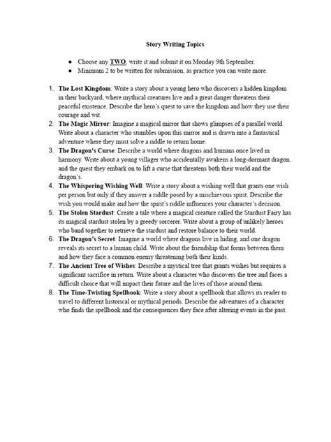 Image result for Story Writing Topics