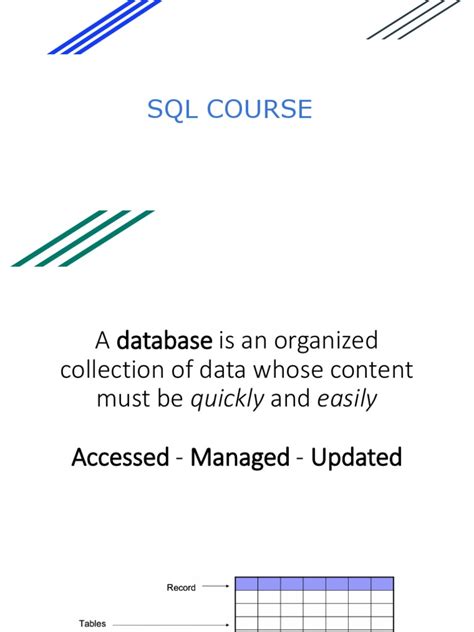 Image result for SQL Course PDF