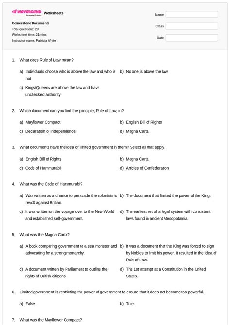 50+ Legal System and Laws worksheets for Class 9 on Wayground | Free ...
