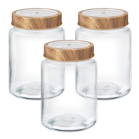 Buy Woody Radius Glass Jar 3PCS, 6PCS Set Online - Treo by Milton
