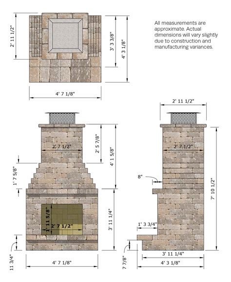 Outdoor Fireplace Firebox Dimensions at Oscar Godson blog