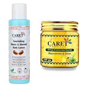Buy Caret Organic Nourishing Honey & Almond Body Lotion with Vitamin C ...