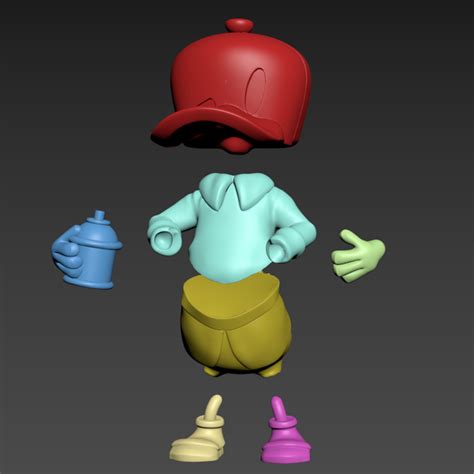 Fichier OBJ Donald Duck Bearbrick mashup suprême Kaws 🦆・Plan pour ...