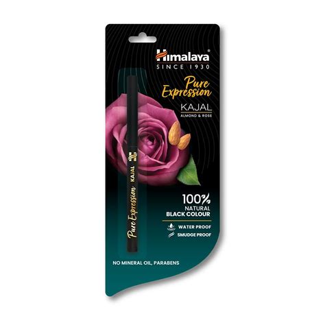 Buy Himalaya Pure Expression Kajal Black, Matte Finish 0.30g Online at ...