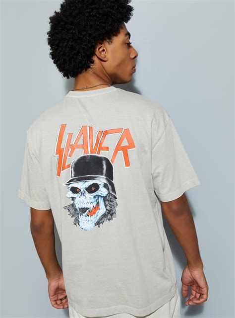 Buy URB_N Men Oversized Slayer Printed T-shirt Online at just Rs. 799.0 ...