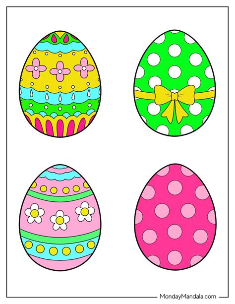 Color Easter Eggs Printable - FREE Printable A-Z