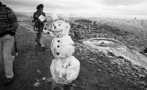 Like a dream, snow fell on San Francisco in 1976