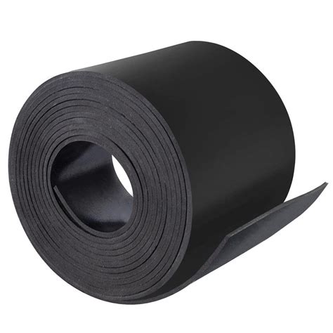Neoprene Rubber Strips Roll, 1/8(.125) Inch x 4 Inch x 10 Feet, Black ...
