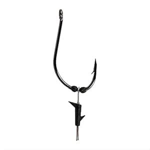 Buy Eagle Claw L095XBLM-4 Lazer Worm Sproat 2 Slices Hook, Black Finish ...