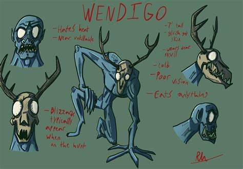 Wendigo art by me : r/cryptids