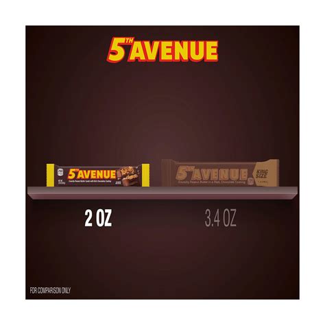 Buy 5TH Avenue Rich Chocolate Coated Crunchy Peanut Butter Candy Bar, 2 ...