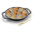 Lifelong Cast Iron Paniyaram Pan 12 Pits | 2kg | Pre-Seasoned Appam Pan ...