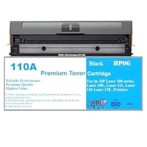HPOG Toner for HP 110A / W1112A Black Cartridge Compatible for with HP ...