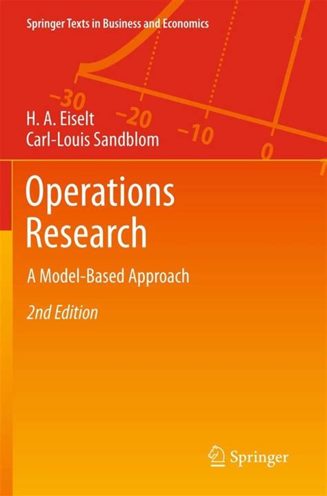 Image result for Operations Research a Model Based Approach